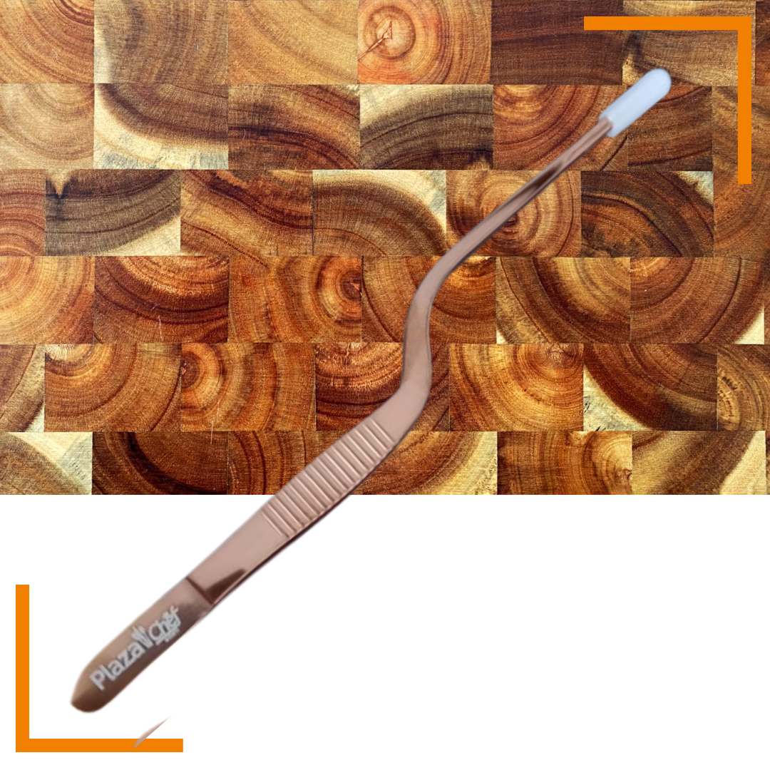 Pinza emplatado 14cm curva Bronce