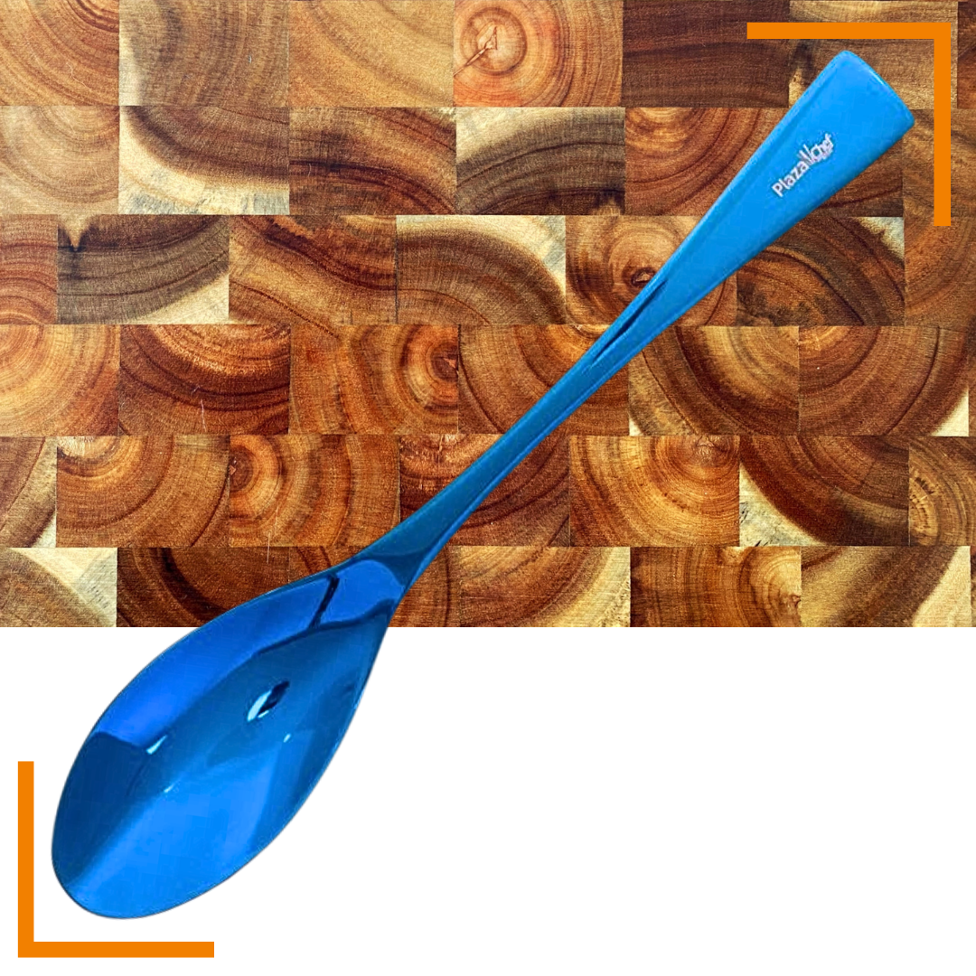 Cuchara Quenelle Grande Azul