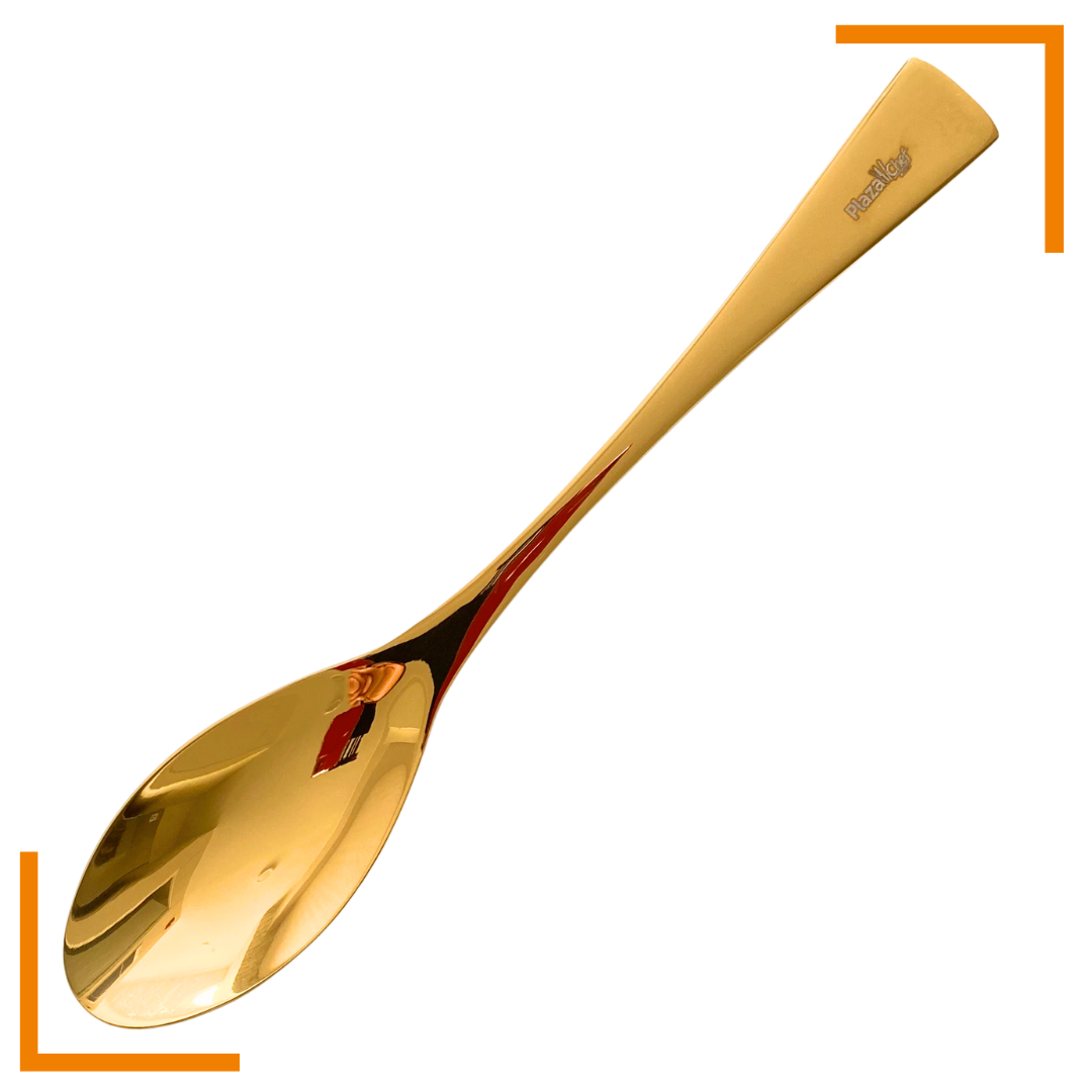 Cuchara Quenelle Grande Dorado
