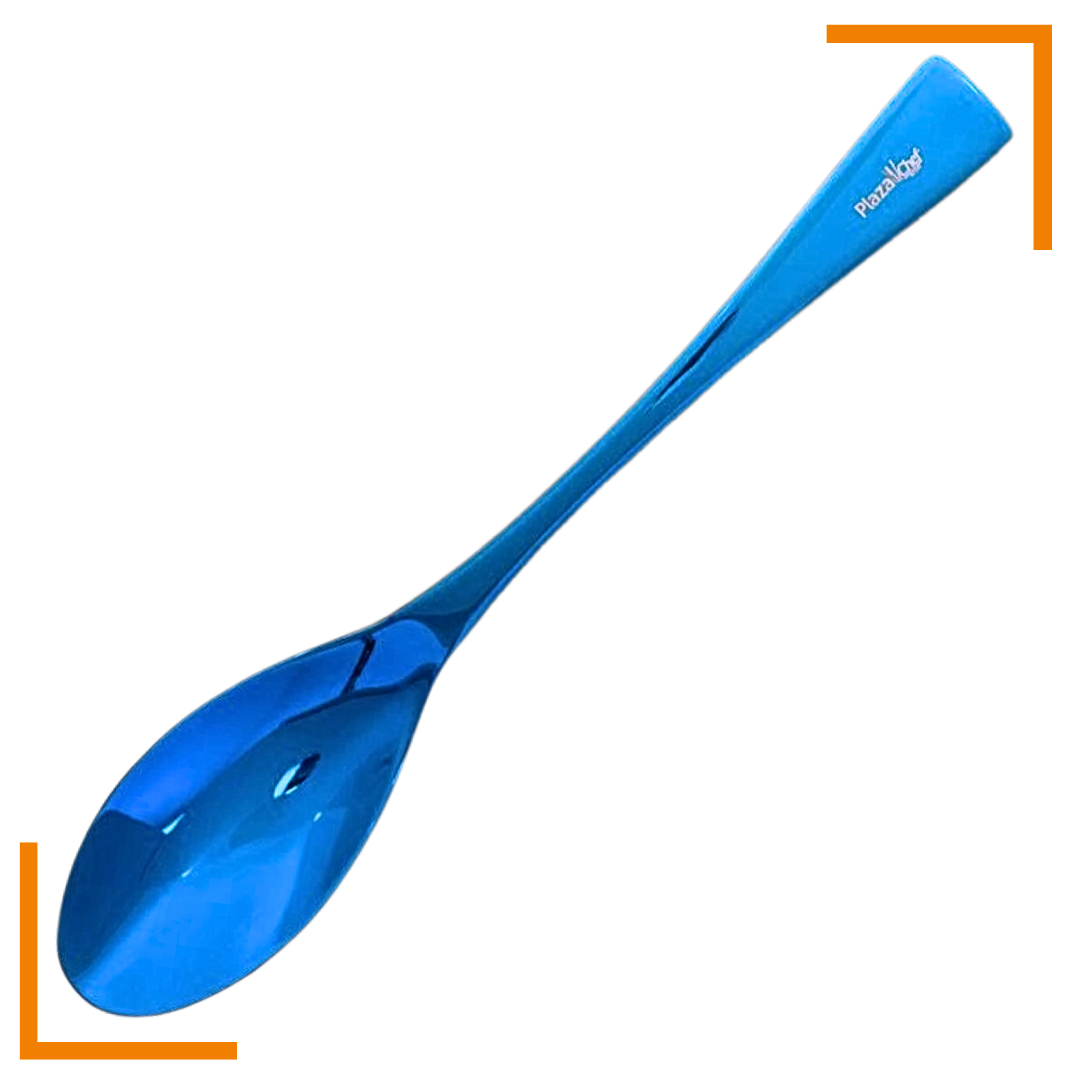Cuchara Quenelle Grande Azul