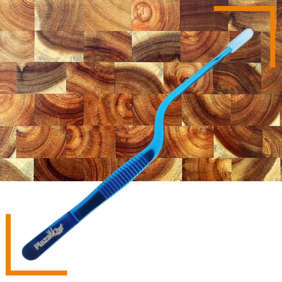 Pinza emplatado 14cm curva Azul