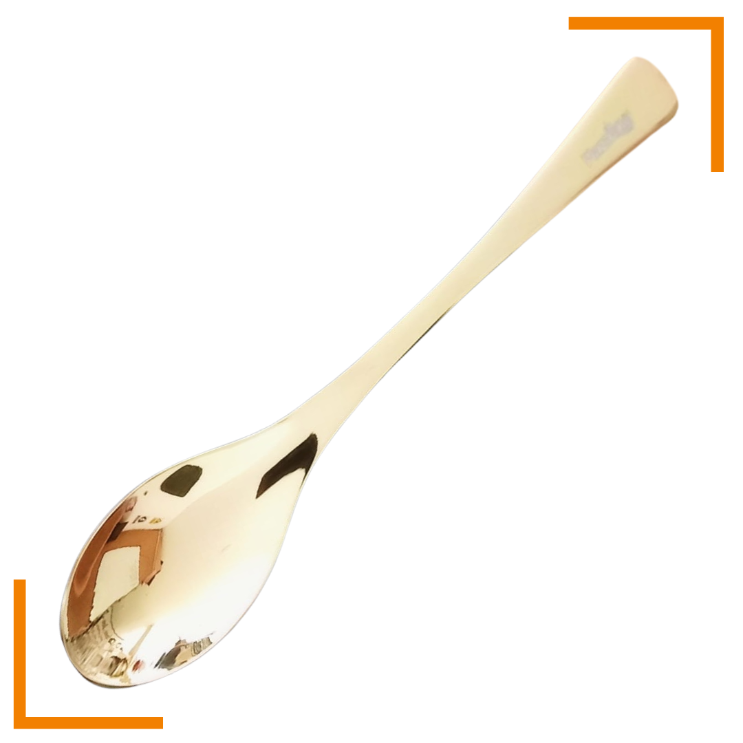 Cuchara Quenelle 14cm Dorada