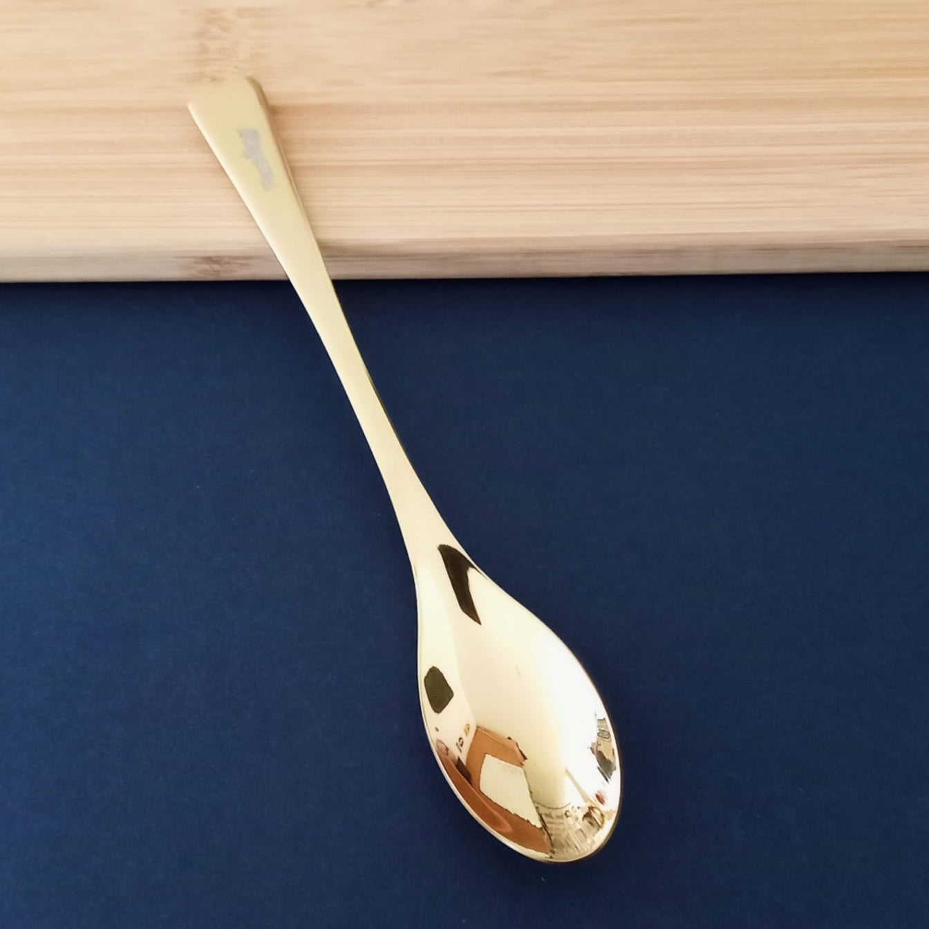 Cuchara Quenelle 14cm Dorada